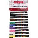 Set Posca Marker, diverse kleuren, afm PC-3M, lijndikte 0,9-1,3 mm, fijn, 12 stuk/ 1 doos