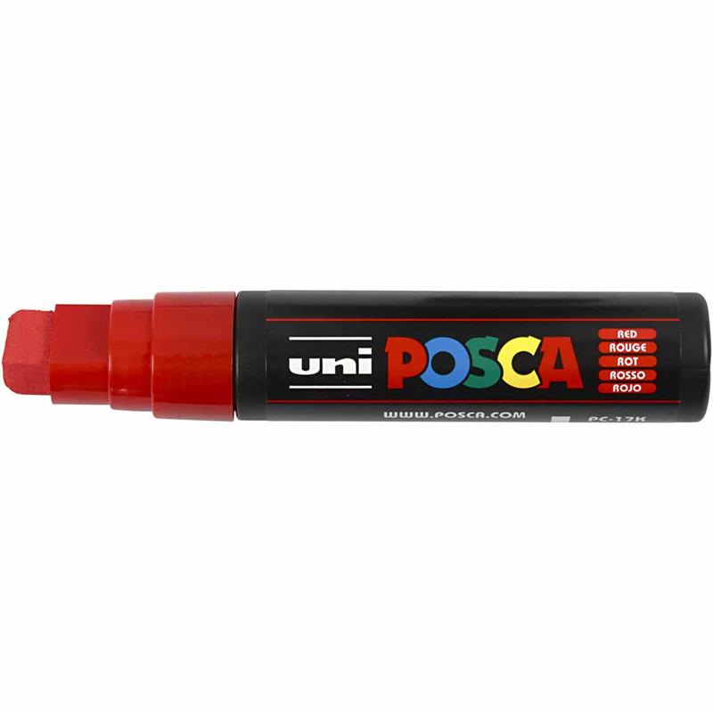 Posca Marker, rood, afm PC-17K, lijndikte 15 mm, extra breed, 1 stuk