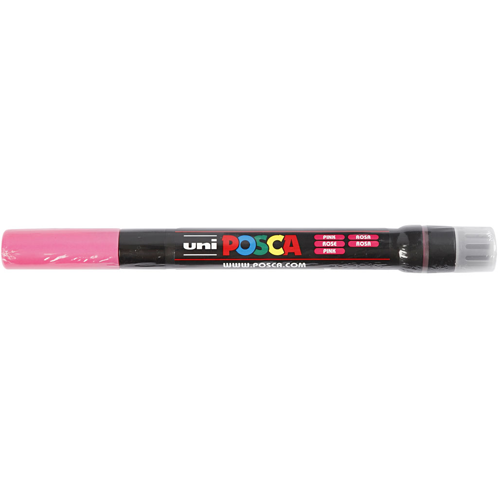 Posca Marker, roze, afm PCF350, lijndikte 1-10 mm, kwast, 1 stuk
