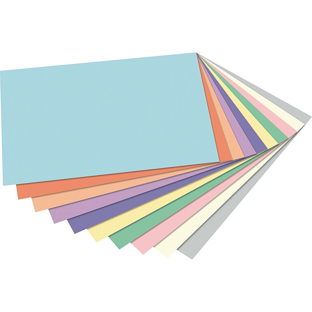 Pastel tekenblok,A4, 20 vellen, kleurassortiment