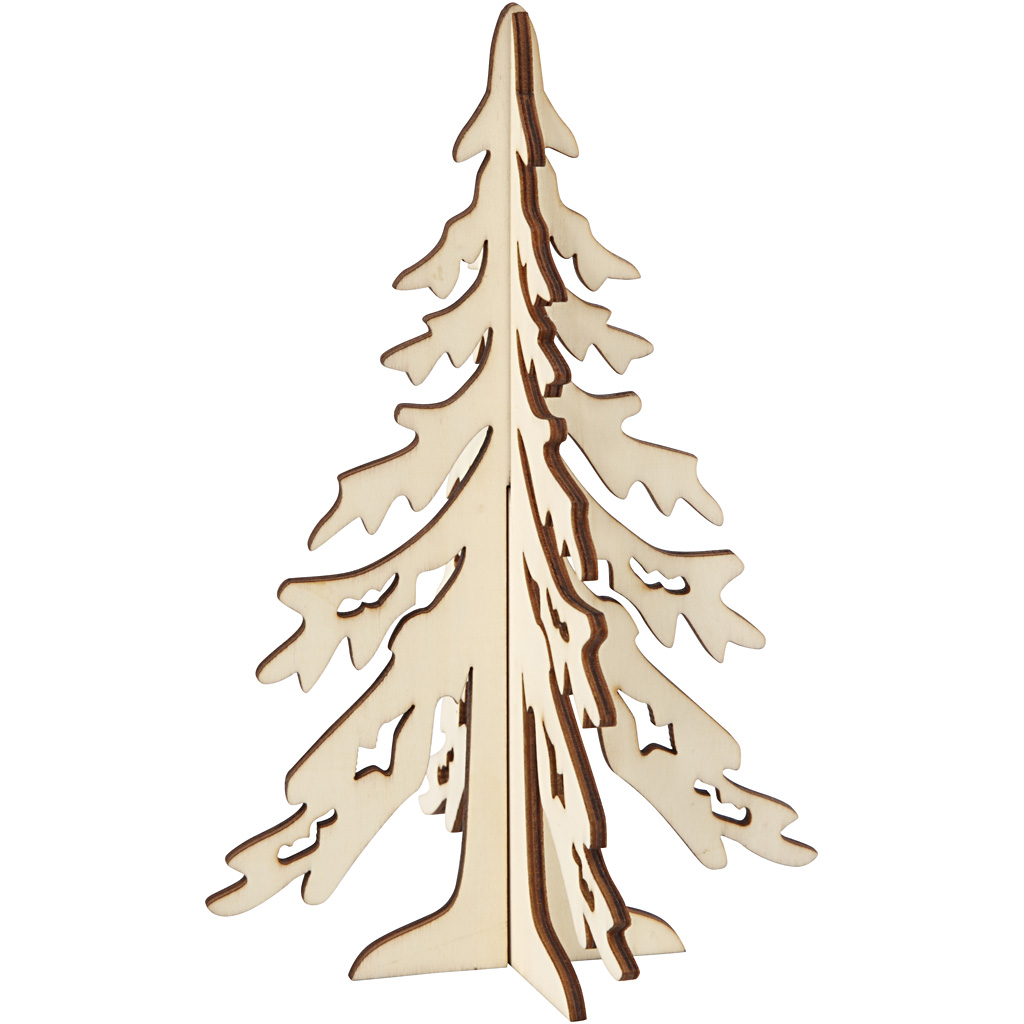 Kerstboom, H: 20 cm, B: 13 cm, 1 stuk