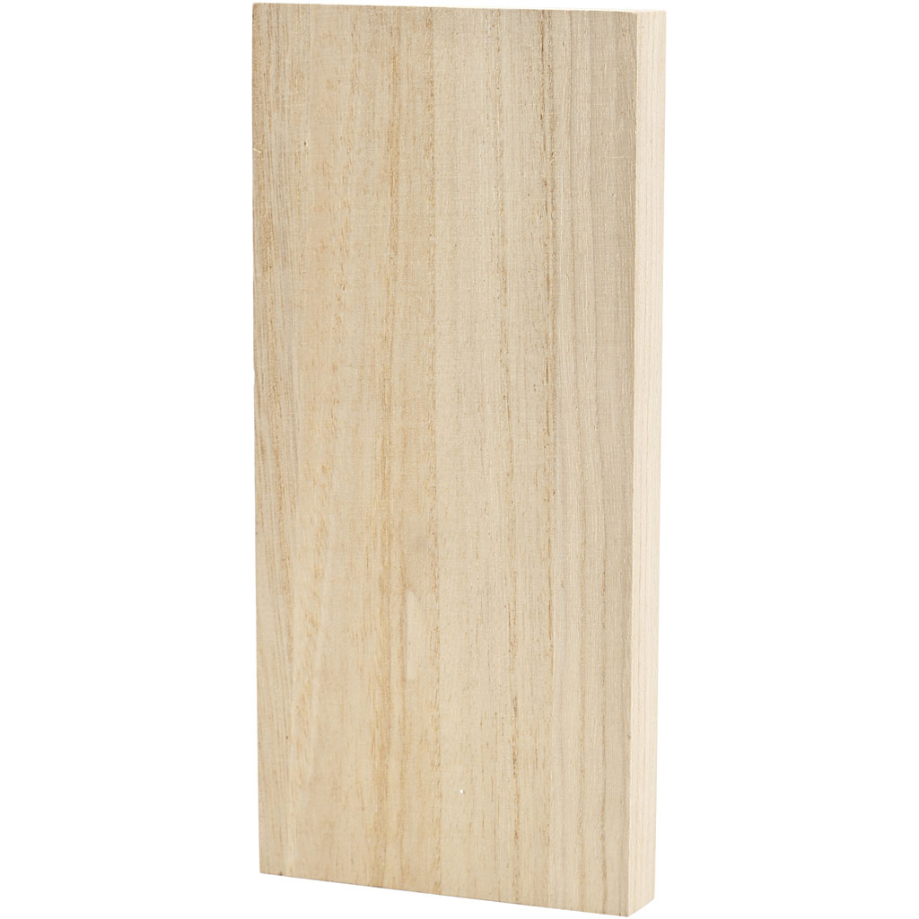 Planche en bois , dim. 20,6x9,6 cm, ép. 20 mm, 1 pièce