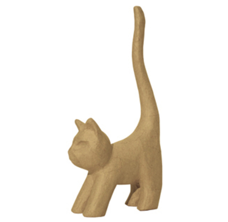 Décopatch AP figuur Kat met lange staart (9,3x3,5x16,5cm)