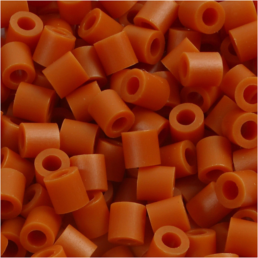 Strijkkralen, rood bruin (32254), afm 5x5 mm, gatgrootte 2,5 mm, medium, 6000 stuk/ 1 doos