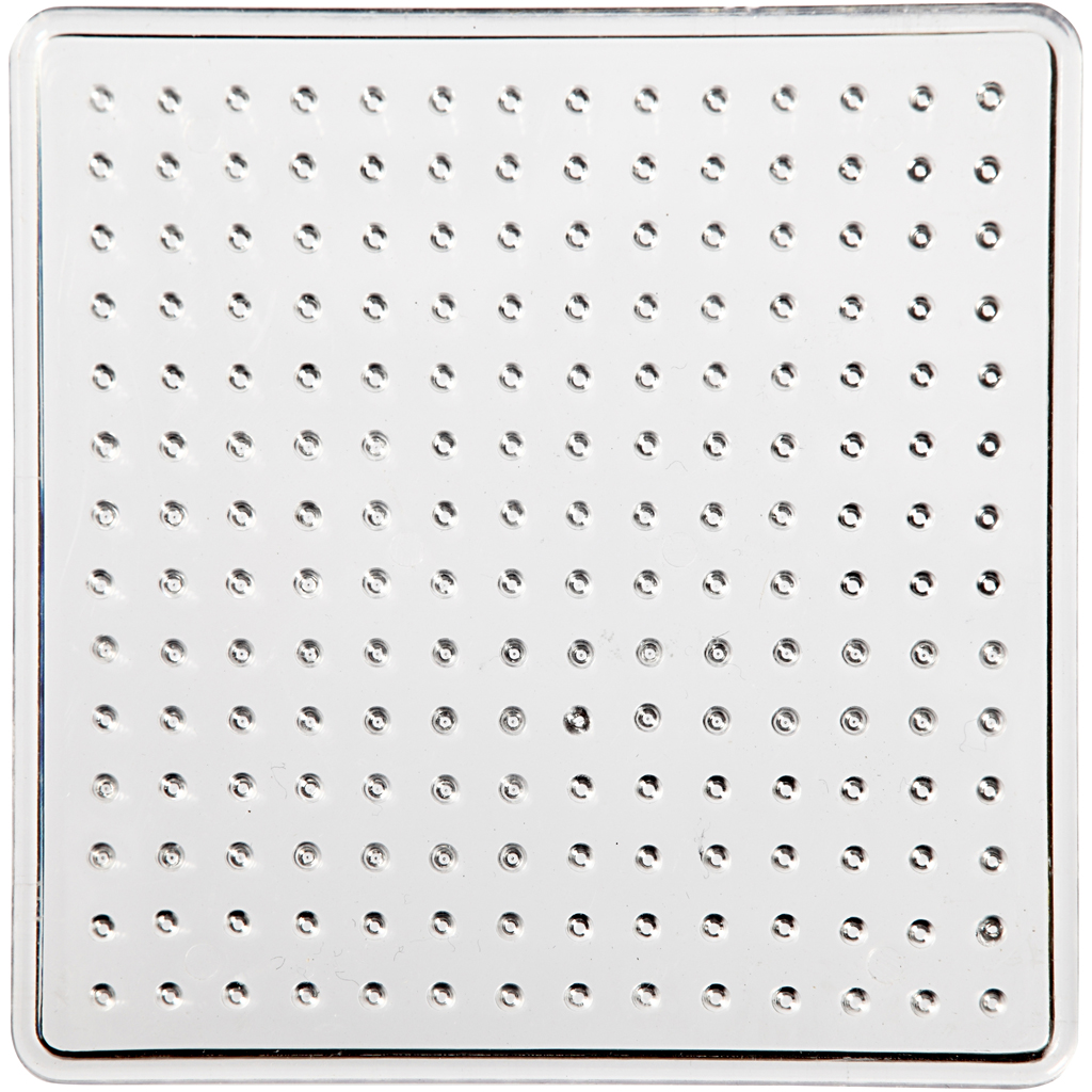 Plaque à picots, petit carré, dim. 7x7 cm, 10 pièce/ 1 Pq.