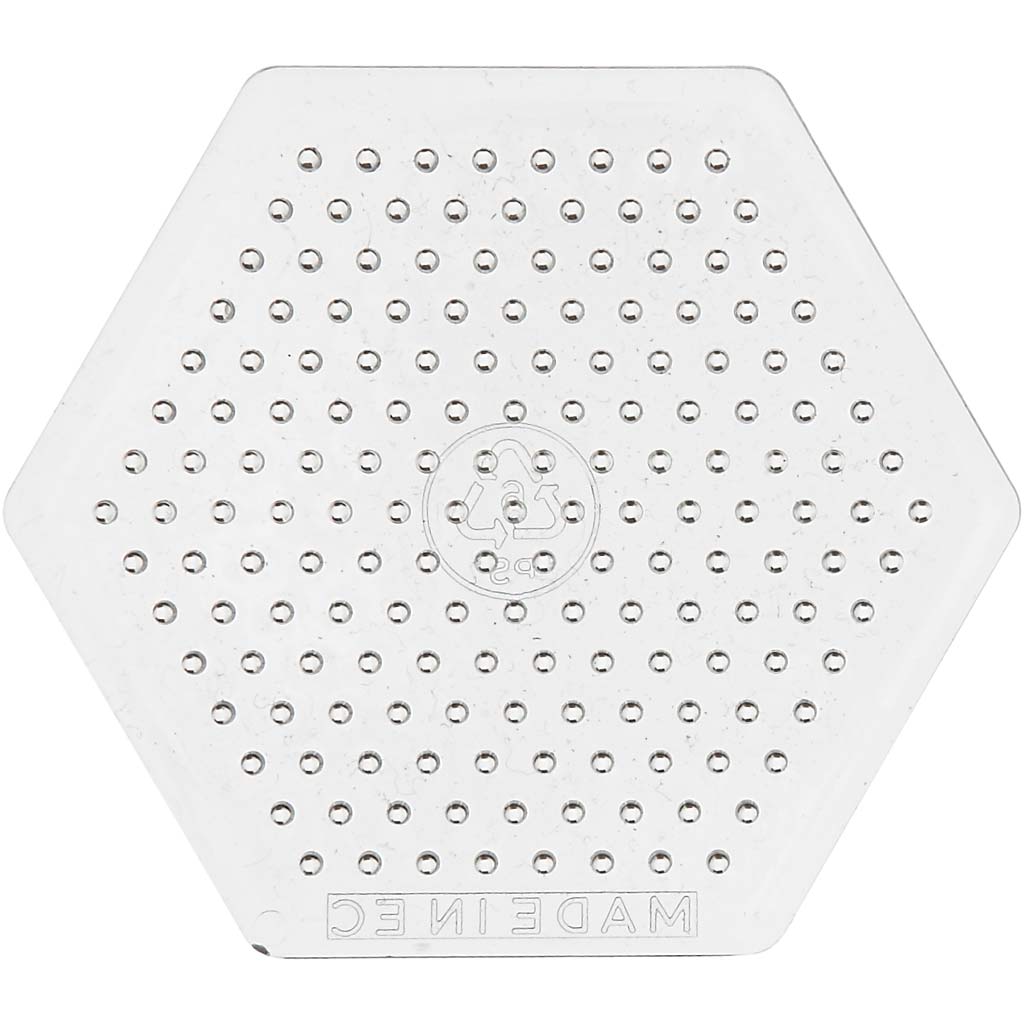 Plaque à picots, petit hexagone, H: 7,5 cm, 10 pièce/ 1 Pq.