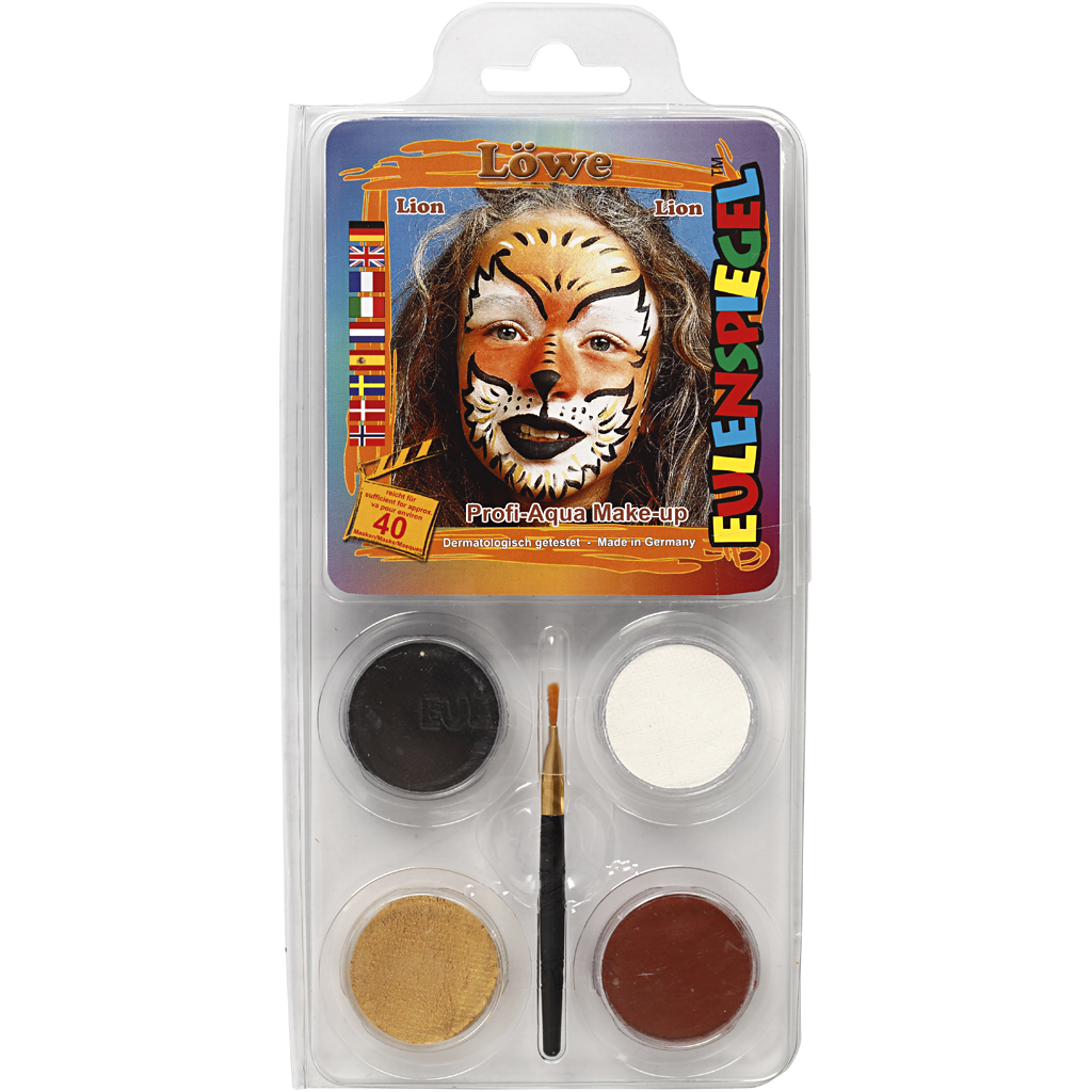 Eugelspiegel Maquillage visage, lion, couleurs assorties, 1 set