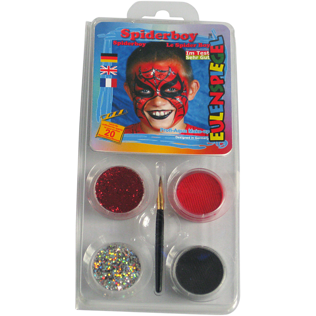 Eugelspiegel Maquillage visage, spiderman, couleurs assorties, 1 set
