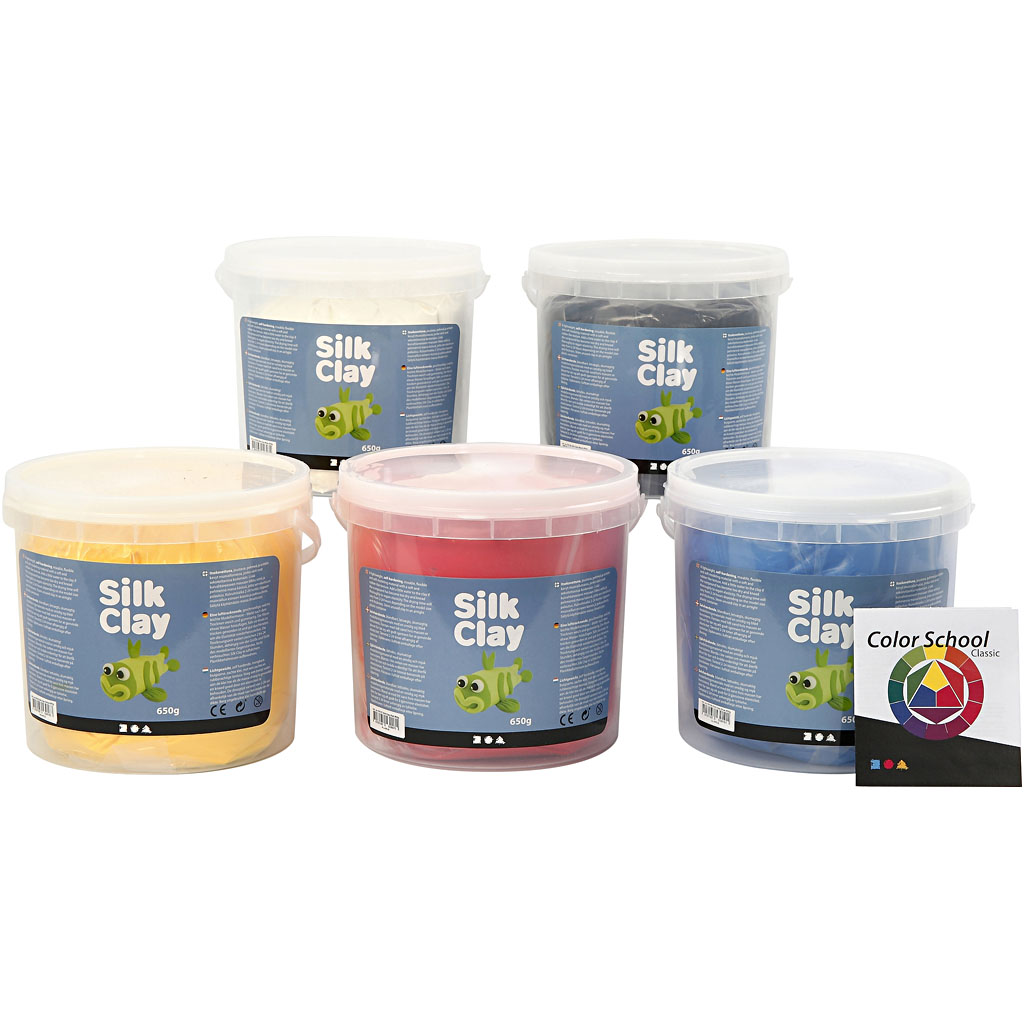 Silk Clay®, primair kleuren, 5x650 gr
