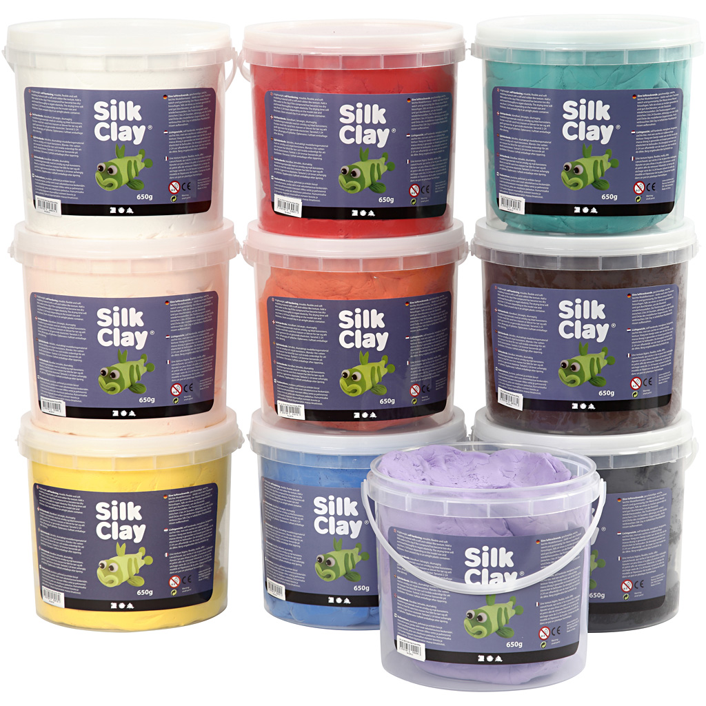 Silk Clay®, diverse kleuren, 10x650 gr