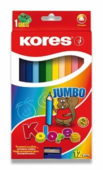 Kores kleurpotloden, Jumbo - 12st