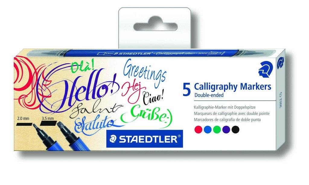 Staedtler Calligraphy Marker - Set 5 Couleurs