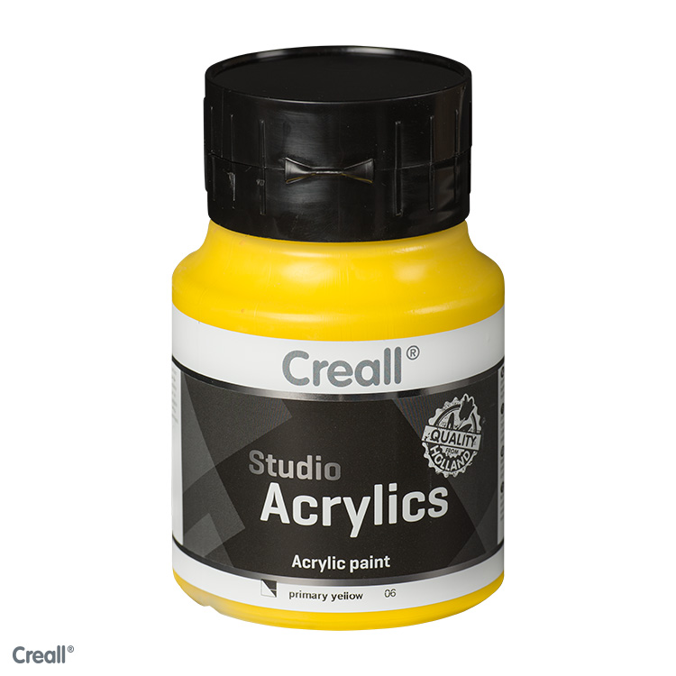 Creall Studio Acrylics acrylverf 500ml Primair Geel