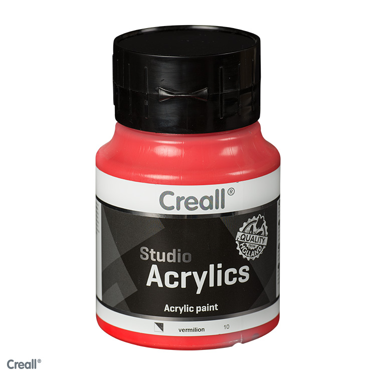 Creall Studio Acrylics acrylverf 500ml Vermiljoen