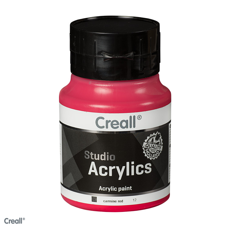 Creall Studio Acrylics acrylverf 500ml Karmijnrood