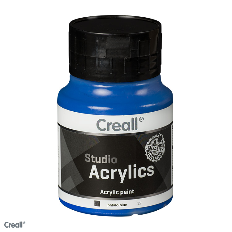 Creall Studio Acrylics acrylverf 500ml Phtalo Blauw