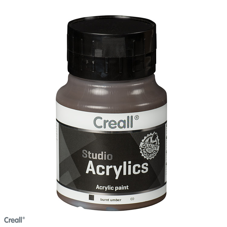 Creall Studio Acrylics acrylverf 500ml Gebrande Omber