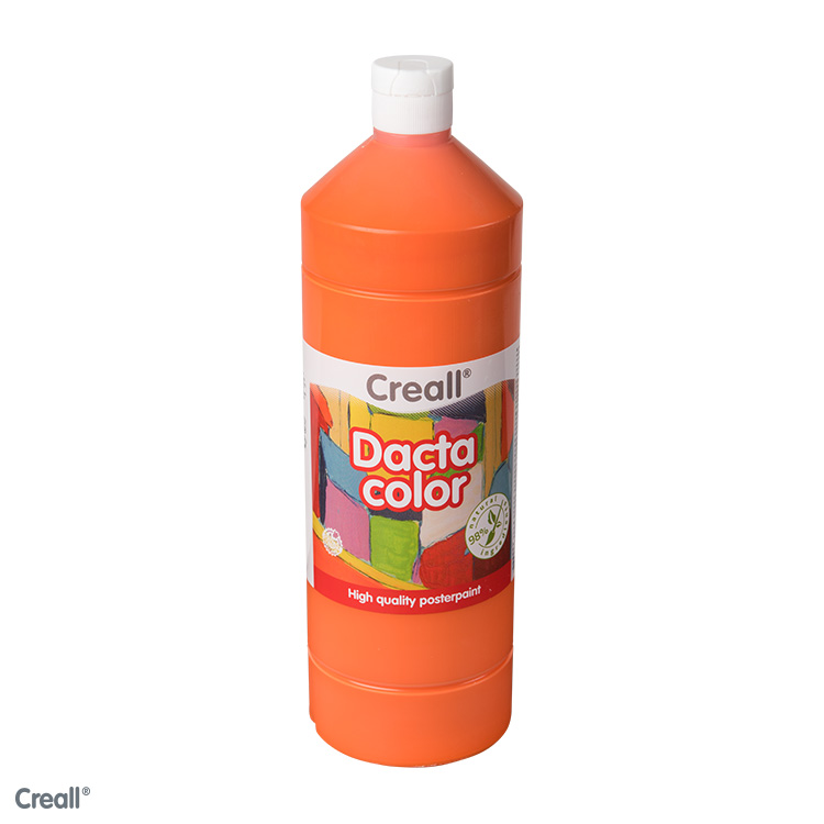 Creall Dactacolor, plakkaatverf, 1000ml, oranje