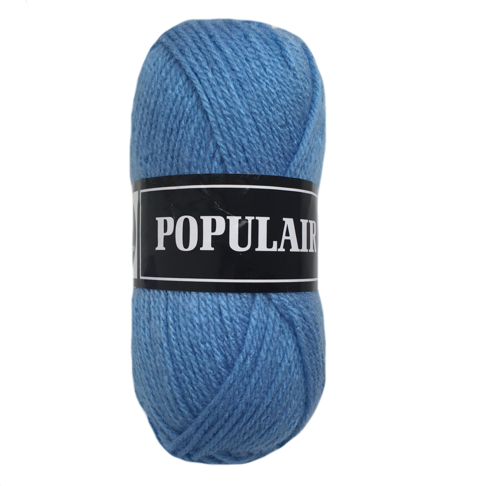 Laine acrylique Populair 20 x 50gr. bleu clair (15)