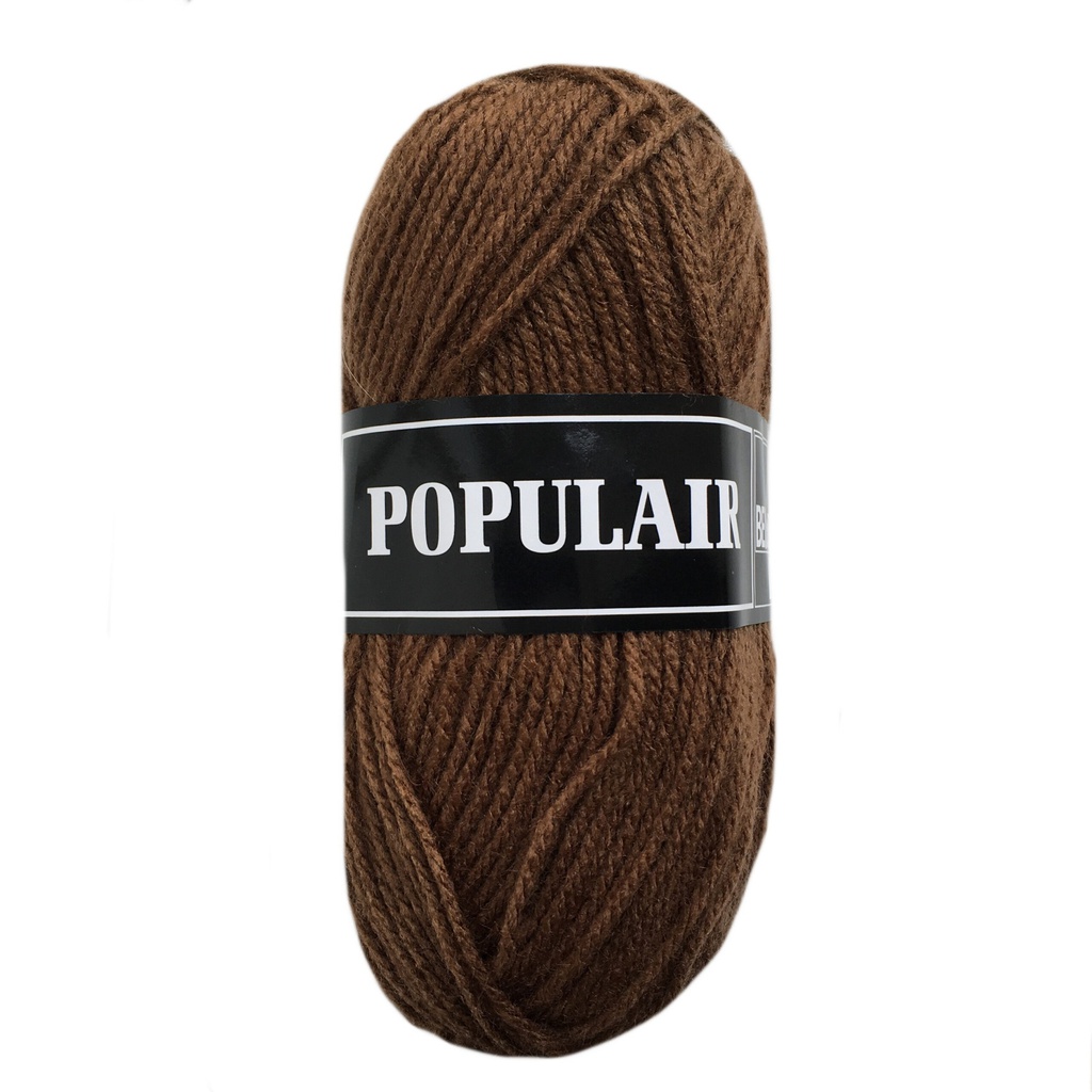 Acrylwol Populair, 20 x 50gr., bruin (84)