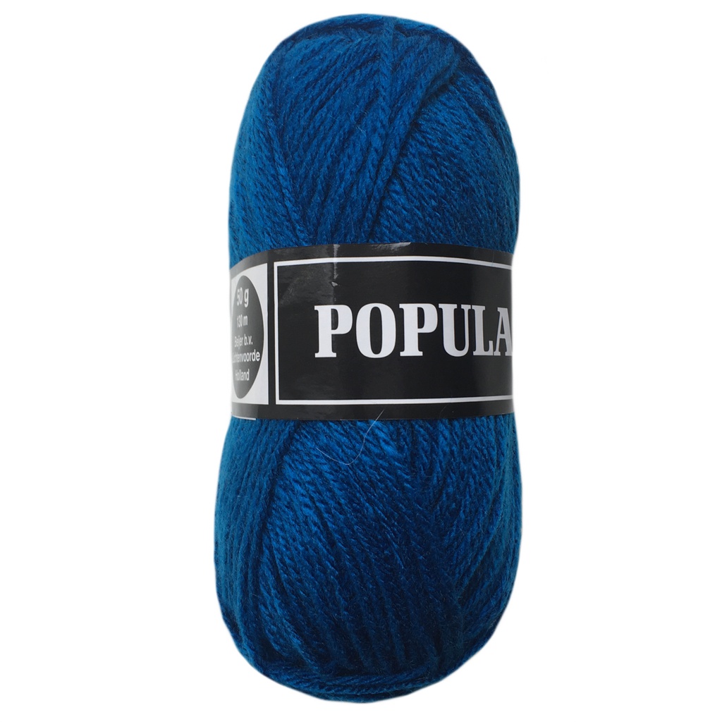 Acrylwol Populair, 20 x 50gr., jeansblauw (25)