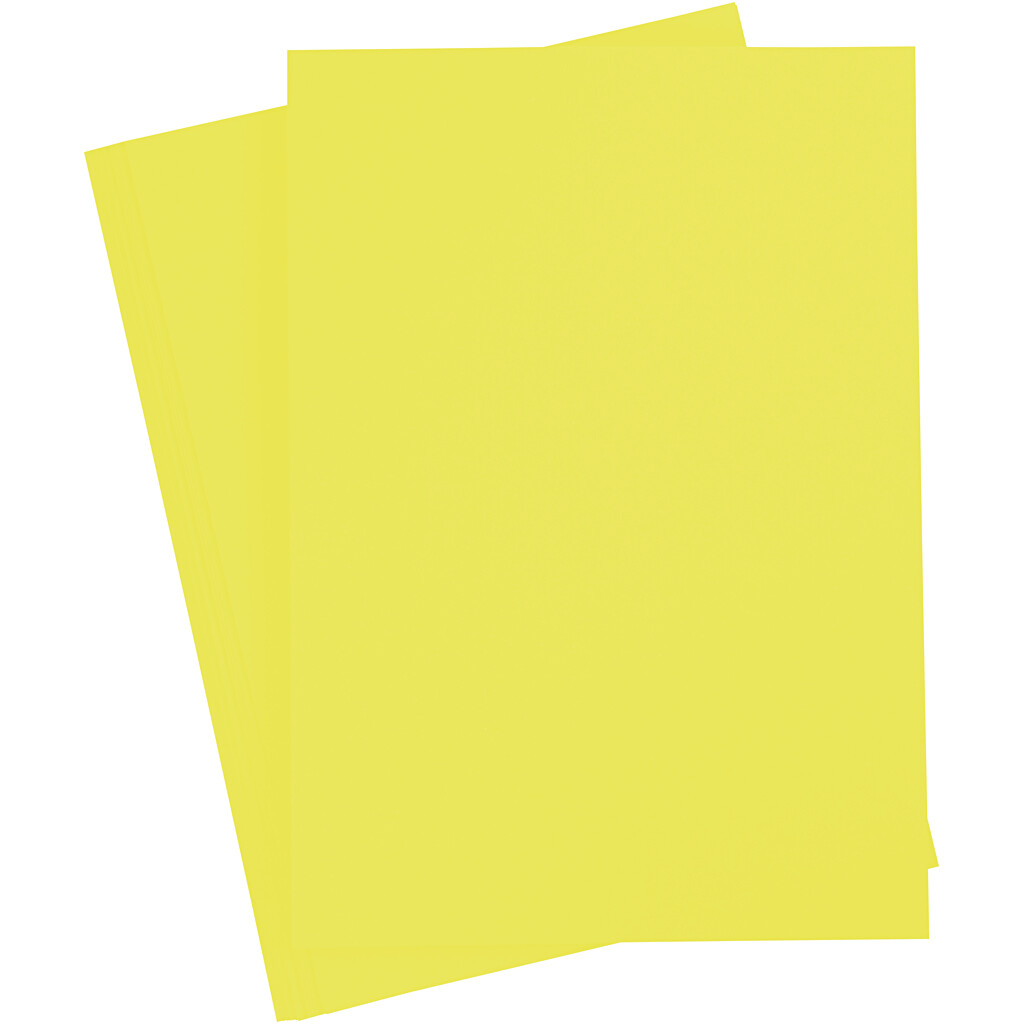 Papier à dessin teinté 130g/m², DIN A4, 100 flles, limone