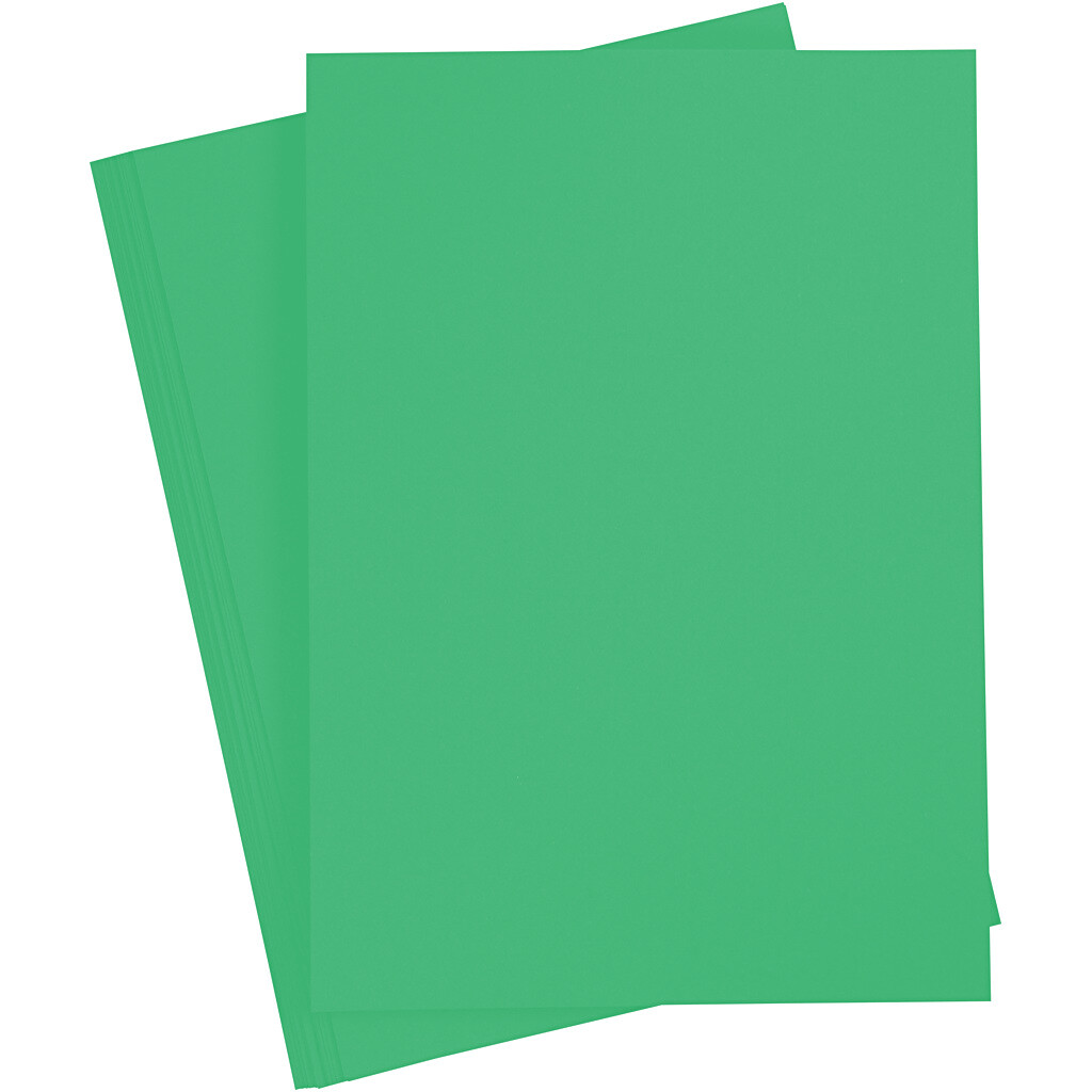 Getint papier 130g/m², DIN A4, 100 vellen, smaragdgroen