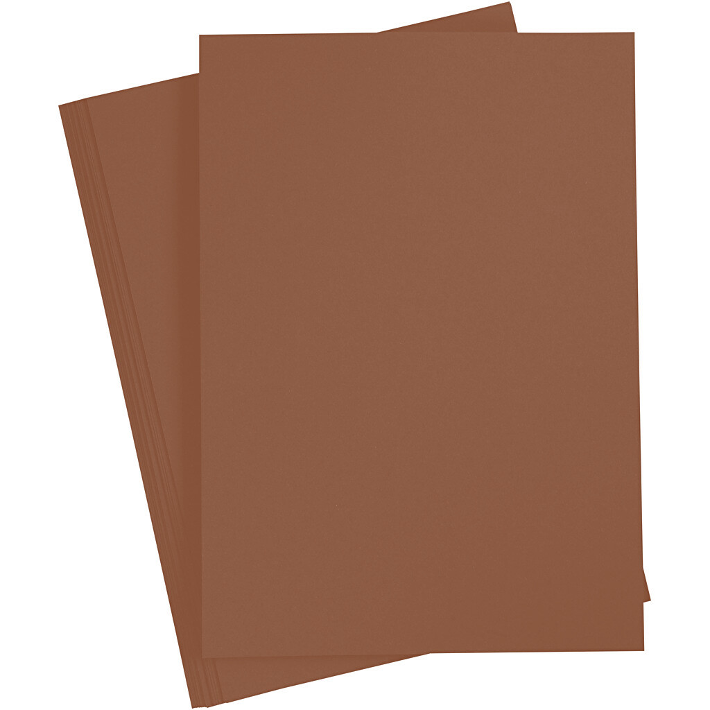 Getint papier 130g/m², DIN A4, 100 vellen, chocoladebruin