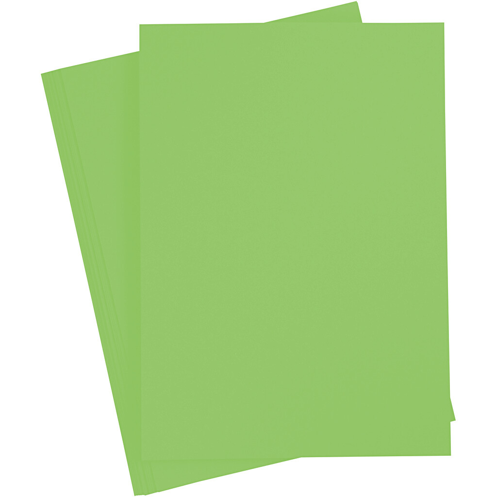 Carton à dessin 220g/m², DIN A4, 100 flles, vert clair
