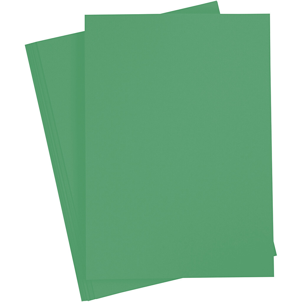 Carton à dessin 220g/m², DIN A4, 100 flles, vert mousse