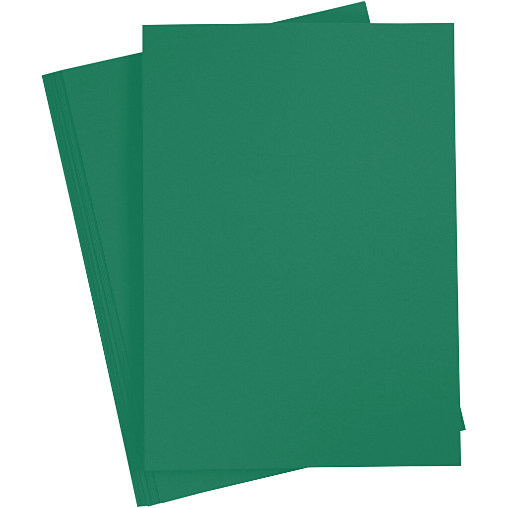Carton à dessin 220g/m², DIN A4, 100 flles, vert sapin