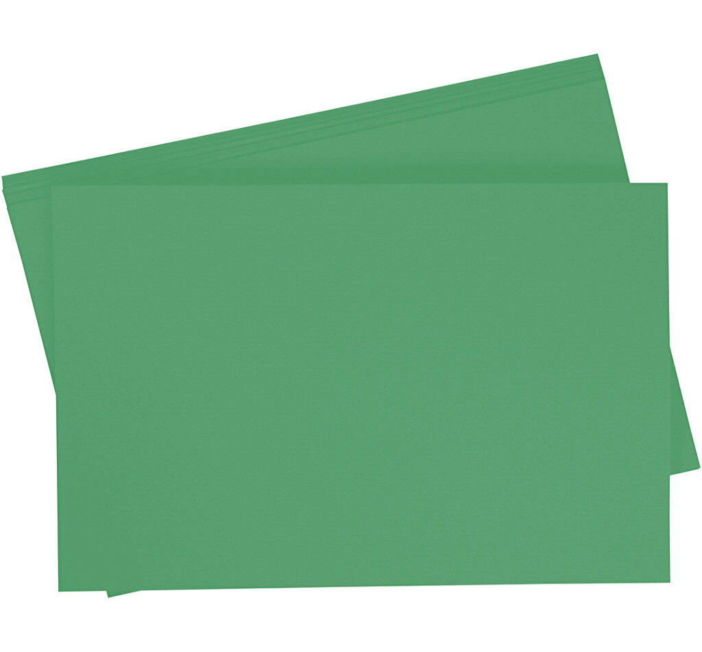 Papier à dessin teinté 130g/m², 50x70cm, 10 flles, vert mousse