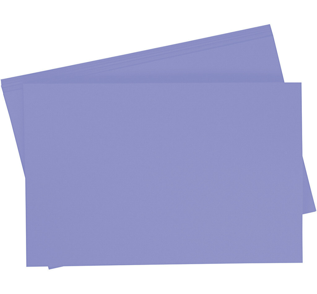 Getint papier 130g/m², 50x70cm, 10 vellen, violetblauw