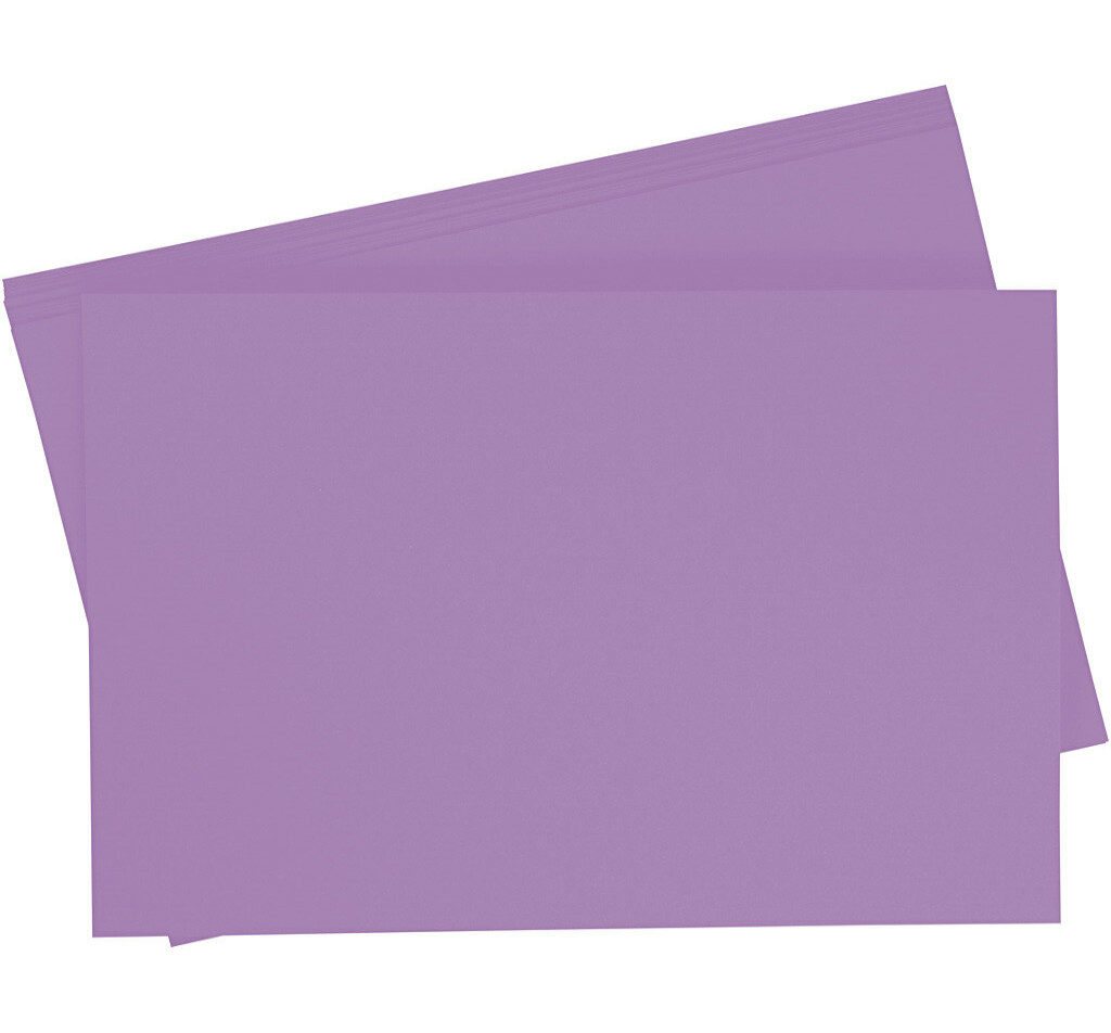 Getint papier 130g/m², 50x70cm, 10 vellen, donker lila
