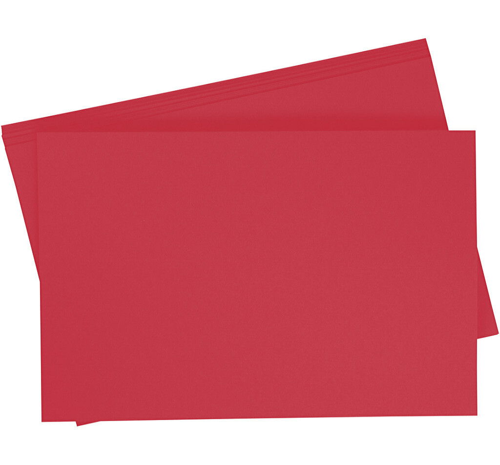 Papier à dessin teinté 130g/m², 50x70cm, 10 flles, rouge tuile
