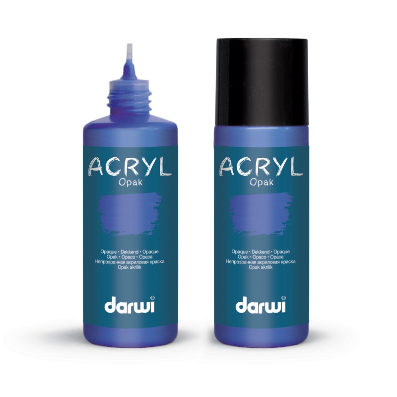 Darwi Acryl Opak acrylverf, 80ml, Ultramarijn Blauw (256)