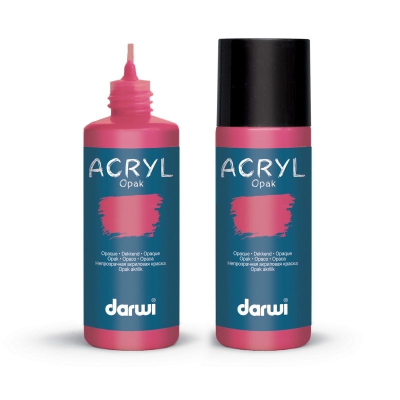 Darwi Acryl Opak acrylverf, 80ml, Magenta (460)