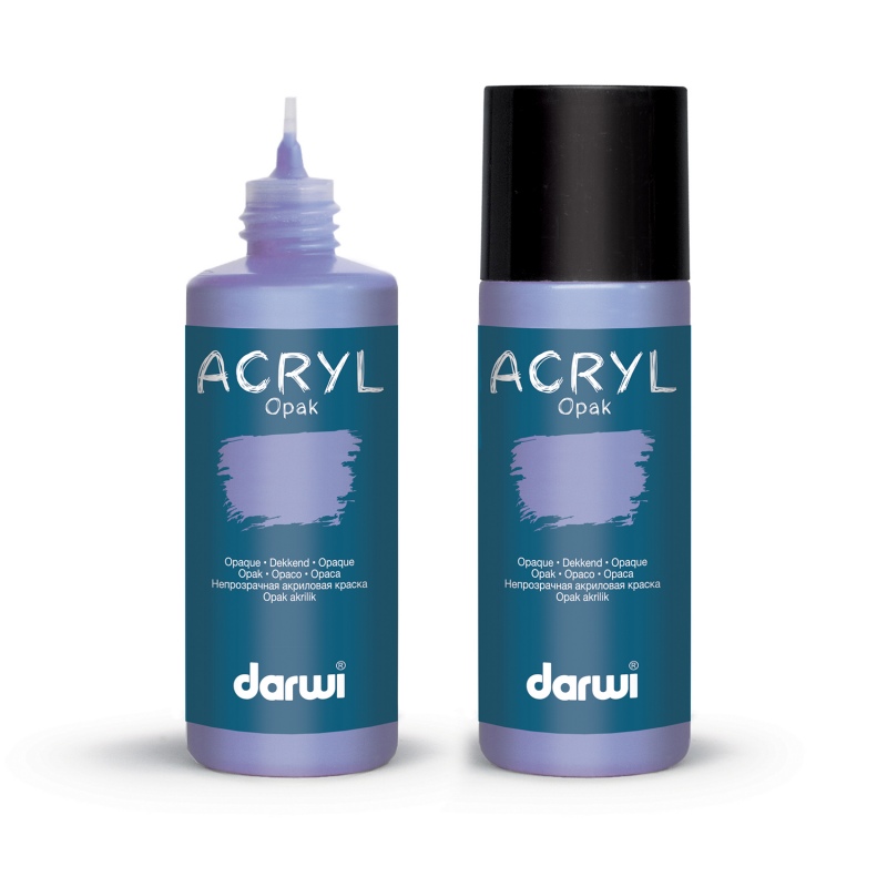 Darwi Acryl Opak acrylverf, 80ml, Lavendel (243)