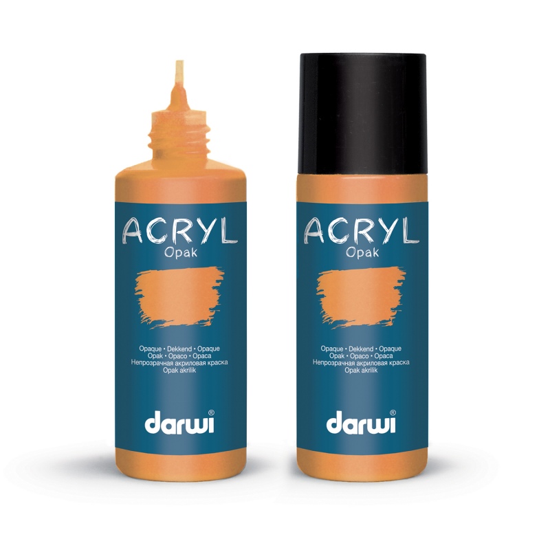 Darwi Acryl Opak acrylverf, 80ml, Oranje (752)