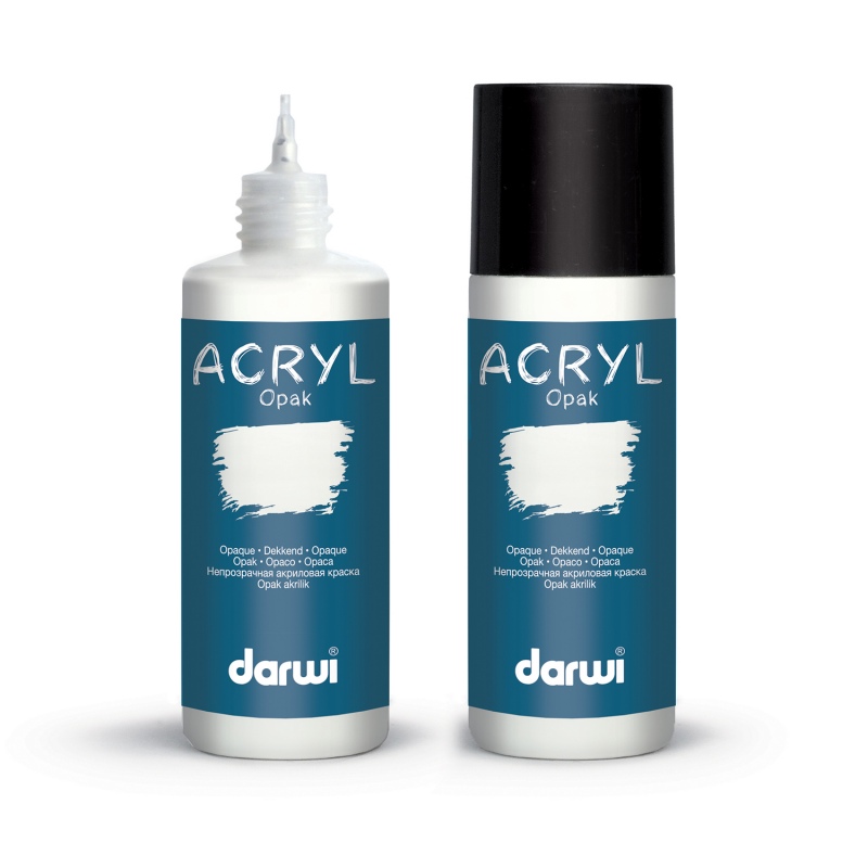 Darwi acryl opak 80 ml blanc