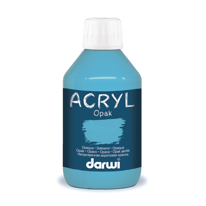 Darwi acryl opak 250ml, Turquoise