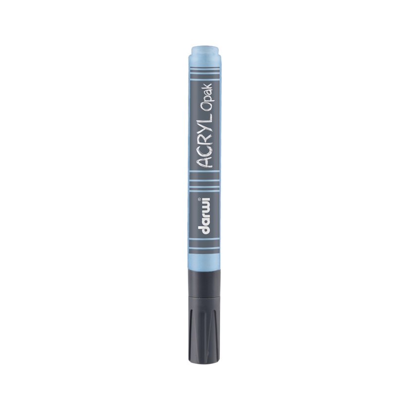 Darwi Acryl Opak acrylstift dik (3mm), 6ml, Blauw Grijs (223)