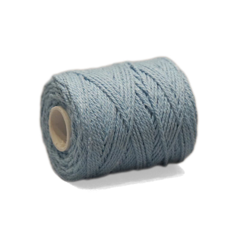 Fil coton (1mm) pour bandes d'amitié 50gr (~45m), bleu clair