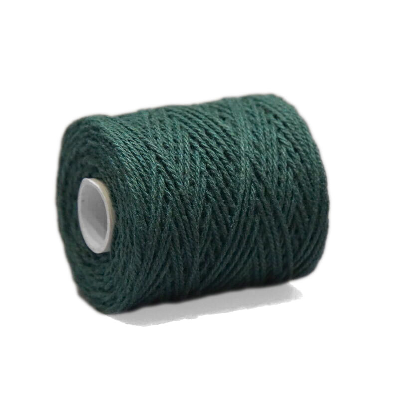 Fil coton (1mm) pour bandes d'amitié 50gr (~45m), vert foncé