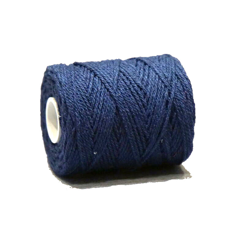 Fil coton (1mm) pour bandes d'amitié 50gr (~45m), bleu foncé