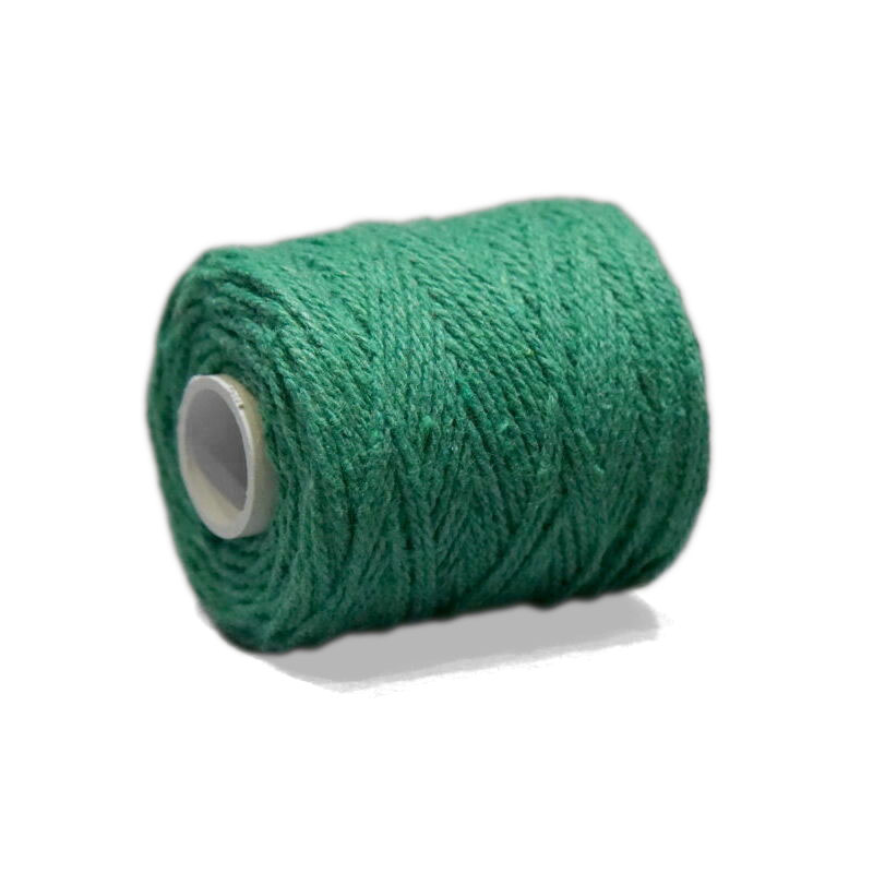 Fil coton (1mm) pour bandes d'amitié 50gr (~45m), vert moyen
