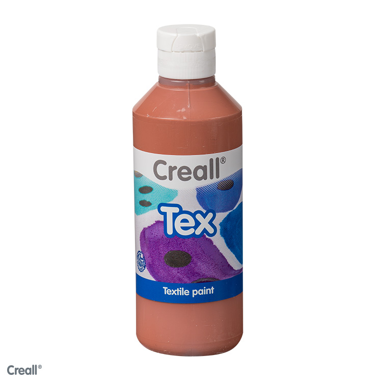 Creall Tex peinture textile, 250ml, brun