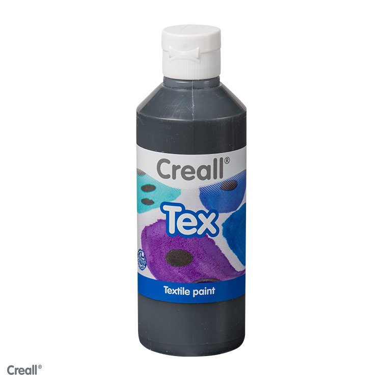 Creall Tex peinture textile, 250ml, noir