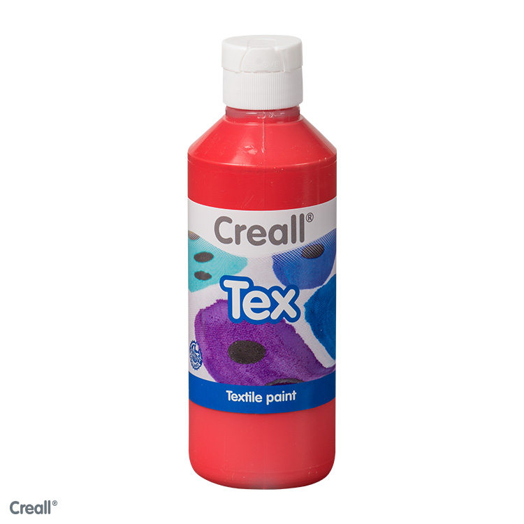 Creall Tex peinture textile, 250ml, rouge