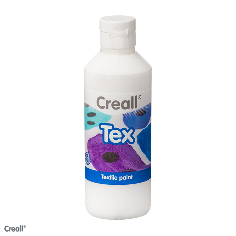 Creall Tex peinture textile, 250ml, blanc